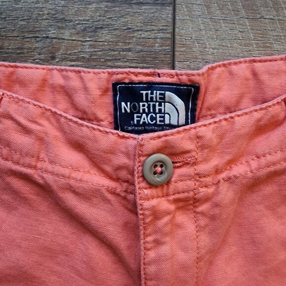 The North Face Coral Linen Cotton Blend Shorts Size 4 - Picture 3 of 4